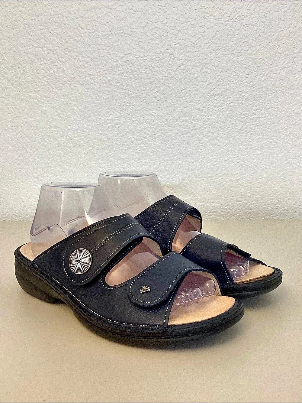Finn Comfort 9-9.5 (40) Sansibar-S Women’s Sandals Navy Blue Comfort Shoes